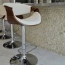 Kit 2 Banquetas para Cozinha Giratórias Base Disco com Apoio Nicole - 3
