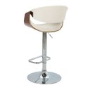 Ver imagem 6 de Kit 2 Banquetas para Cozinha Giratórias Base Disco com Apoio Nicole Bege/Creme