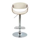 Ver imagem 7 de Kit 2 Banquetas para Cozinha Giratórias Base Disco com Apoio Nicole Bege/Creme