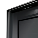Ver imagem 5 de Porta Pivotante Alumínio Lambril Premium c/Pux.Dir. Elite Preto 240x150 Brimak
