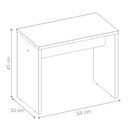Ver imagem 4 de Penteadeira Camarim Com Espelho 2 Portas 3 Gavetas e Banqueta Atraente D02 Branco - Mpozenato