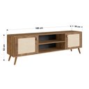 Ver imagem 3 de Rack 180cm Sala de Estar Viena Marrom