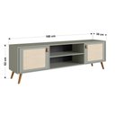 Ver imagem 5 de Rack 180cm Sala de Estar Viena Verde