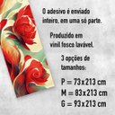 Ver imagem 3 de Adesivo de Porta - Flores Vermelhas
