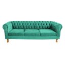 Ver imagem 2 de Sofá Chesterfield Capitonê Duque 1.8M Clássico Sala Recepção Barbearia:SUEDE TIFFANY