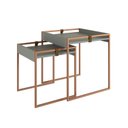 Ver imagem 2 de Conjunto Mesa Lateral Columbia 55cm X 45cm X 60cm