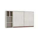 Ver imagem 1 de Armário Aéreo Cozinha New 120 X 67 Cm 4 Nichos 2 Portas Mdp Legno Nogueira - Clicklar