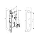 Ver imagem 2 de Fechadura Stam Larga 803/11 Cinza Claro