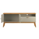 Ver imagem 3 de Rack Pequeno 136cm Quarto Sala para Tv 55 Sirius 1.4 Patrimar Off White/cinamomo