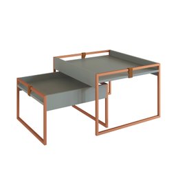 Conjunto Mesa Centro Columbia 63cm X 57cm X 40cm - 2