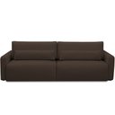Ver imagem 3 de Sofá Retrátil Reclinável para Sala de Estar Living 270cm Sevilha F04 Veludo Marrom - Lyam Decor