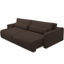 Ver mais imagens de Sofá Retrátil Reclinável para Sala de Estar Living 270cm Sevilha F04 Veludo Marrom - Lyam Decor