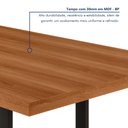 Ver mais imagens de Conjunto Sala de Jantar Mesa Retangular com 6 Cadeiras Estofadas Mariana Prata Martelado/Preto