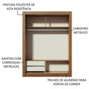Ver imagem 5 de Guarda-Roupa Infantil Madesa Bento 2 Portas de Correr 2 Gavetas Rustic/Branco Cor:Rustic/Branco