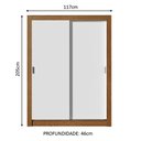Ver imagem 3 de Guarda-Roupa Infantil Madesa Bento 2 Portas de Correr 2 Gavetas Rustic/Branco Cor:Rustic/Branco