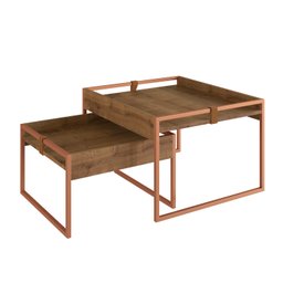Conjunto Mesa Centro Columbia 63cm X 57cm X 40cm - 1