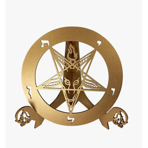 Sigilo Magico Baphometh:cinza Claro