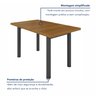 Conjunto Sala de Jantar 6 Lugares Mesa Tampo Madeira Maciça Retangular Ripado Mariana - 7