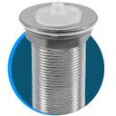 Ver imagem 4 de Válvula Ralo Tanque e Lavatório Cuba 1.1/4" com Tampa Cromada | Astra