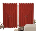 Ver imagem 1 de Cortina Blackout PVC 3,00m X 2,50m Com Voil Vermelho