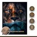 Ver imagem 7 de Quadro Decorativo Leão Predador 002 Moldura em Madeira 40x60cm