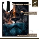 Ver imagem 4 de Quadro Decorativo Leão Predador 002 Moldura em Madeira 40x60cm