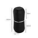 Ver imagem 3 de Kit para Banheiro Lavabo 5 peças Preto e Cromado Linha Conceito