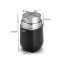 Ver imagem 4 de Kit para Banheiro Lavabo 5 peças Preto e Cromado Linha Conceito