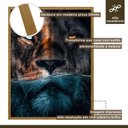Ver imagem 4 de Quadro Decorativo Leão Predador 002 Moldura em Madeira 40x60cm
