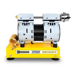 Compressor Chiaperini 5 Adi Ar Direto 120 Libras 1 Cv 220v Isento de Óleo sobre Base - 1