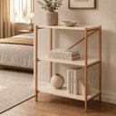 Ver imagem 1 de Estante Bari 3 Prateleiras | Estilo Industrial para Sala, Quarto, Escritório e Hall de Entrada