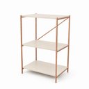 Ver imagem 2 de Estante Bari 3 Prateleiras | Estilo Industrial para Sala, Quarto, Escritório e Hall de Entrada