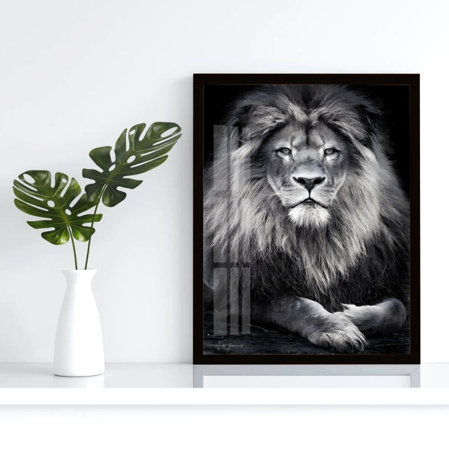 Quadro Decorativo Leão Animal 003 30x42 - 2