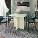 Ver imagem 3 de Mesa Lisboa 120 cm com Vidro Cor:Off White