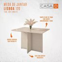 Ver imagem 6 de Mesa Lisboa 120 cm com Vidro Cor:Off White