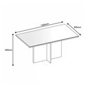 Ver imagem 5 de Mesa Lisboa 120 cm com Vidro Cor:Off White