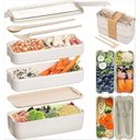 Ver imagem 6 de Super Marmita 900ml Fitness Lunch Box Divisórias Quente/frio