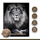 Ver imagem 7 de Quadro Decorativo Leão King 003 Moldura em Madeira 60x80cm