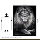 Ver mais imagens de Quadro Decorativo Leão King 003 Moldura em Madeira 60x80cm