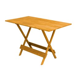 Conjunto Mesa de Madeira Dobrável 120x70 Mel 8 Cadeiras - 2