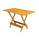 Ver imagem 2 de Conjunto Mesa de Madeira Dobrável 120x70 Mel 8 Cadeiras