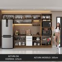 Ver imagem 6 de Armário de Cozinha Completa 330cm Rustic/Branco Stella Madesa 05