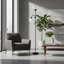 Ver imagem 1 de Abajur de Chão Poste Jardim Dupla Luminaria de Chao Luminaria Piso Pedestal Techled Preta