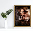 Ver imagem 4 de Quadro Decorativo Casal Rei 004 Moldura em Madeira com Vidro 30x42cm