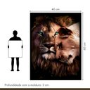 Ver imagem 3 de Quadro Decorativo Casal Rei 004 Moldura em Madeira 40x60cm