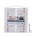 Ver imagem 2 de Super Kit Canetinhas Profissional Ponta Durável 1°linha Touch 80 Cores Acrilic Maker
