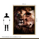 Ver imagem 3 de Quadro Decorativo Casal Rei 004 Moldura em Madeira 40x60cm