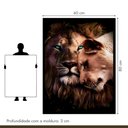 Ver imagem 4 de Quadro Decorativo Casal Rei 004 Moldura em Madeira com Vidro 60x80cm