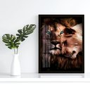 Ver imagem 5 de Quadro Decorativo Casal Rei 004 Moldura em Madeira com Vidro 60x80cm