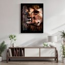 Ver imagem 3 de Quadro Decorativo Casal Rei 004 Moldura em Madeira com Vidro 60x80cm